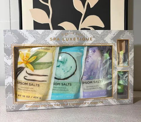 Coffret spa Luxetique – Sels d’Epsom & huile